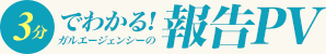 3分でわかる!ガルエージェンシーの報告PV